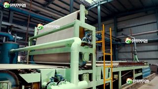 Macchinari per la produzione di piastrelle per controsoffitti in fibra minerale