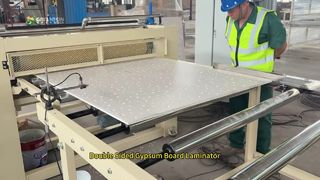 Laminatrice per cartongesso bifacciale