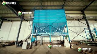 Macchina per la produzione di soffitti acustici in fibra minerale