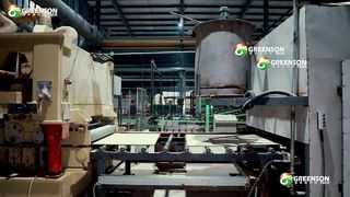 Attrezzature per la produzione di pannelli per controsoffitti in fibra minerale
