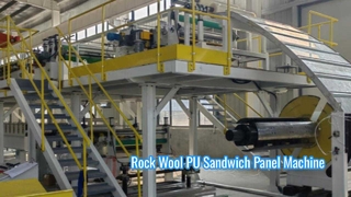 Macchina per la produzione di pannelli sandwich in PU in lana di roccia