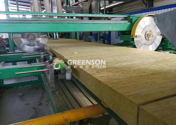 Linea di produzione automatica di lana di roccia Macchine per la produzione di cartoni di lana minerale