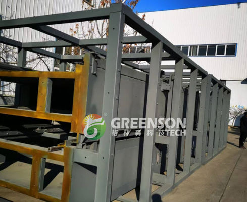 Linea di produzione personalizzata di lana di roccia con lunghezza 1200mm-2400mm, controllo PLC e capacità annua di 30000-60000 tonnellate