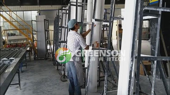 Materiale da costruzione Cornice di gesso di gesso Macchine di linea di produzione 42-150 M Per elevata capacità di produzione