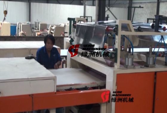 Film del PVC, stuoia di vetro di fibra, macchina di laminazione del foglio di alluminio per il foglio del gesso del gesso