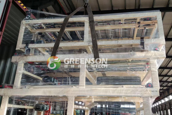 Un buon prezzo. Macchina di fabbricazione di piastrelle di gesso per soffitti a 2x2 con velocità regolabile di 15 m/min in linea