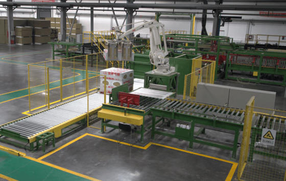 Un buon prezzo. Automatic Rock Wool Production Line with Adjustable Felt Size 1000mm and 2-40 m/min Line Speeds in linea