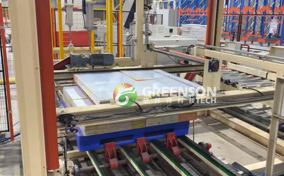 Un buon prezzo. 55kw PVC Film-Coated Gypsum Board Machine con 1300mm Max Laminating Width per 2-6million sqm/year Produzione in linea