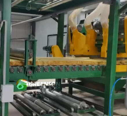 Un buon prezzo. Linea di produzione di lana di roccia su misura con controllo PLC 1,2 metri di larghezza e cupola a gas naturale per la produzione di cartoni di lana minerale in linea