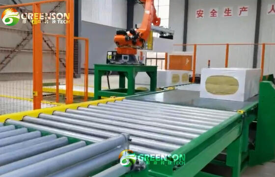 Un buon prezzo. Linea di produzione di fibra di basalto controllata da PLC con larghezza di 1,2 metri e lunghezza illimitata della tavola per la produzione di lana di roccia in linea