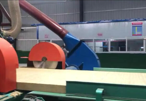 Linea di produzione di lana di roccia idrorepellente con controllo PLC e dimensione regolabile del feltro