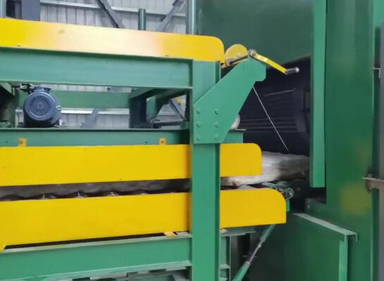 Un buon prezzo. Linea di produzione di lana di roccia controllata PLC con trattamento ad alta temperatura per tavole di lana di basalto da 80-200 kg/m3 in linea