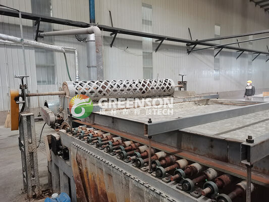 Soluzione unica per la fabbrica di soffitti acustici minerali Linea di produzione di piastrelle per soffitti acustici da 12 mm