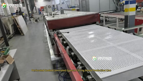 Linea di produzione continua di verniciatura a spruzzo di pannelli in gesso