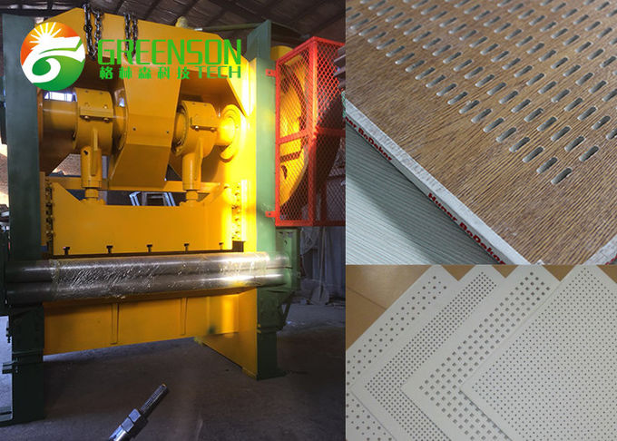 Macchina automatica di perforazione dello strato per le mattonelle del soffitto del gesso/il bordo cemento della fibra